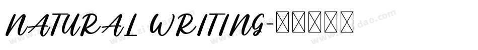 NATURAL WRITING字体转换